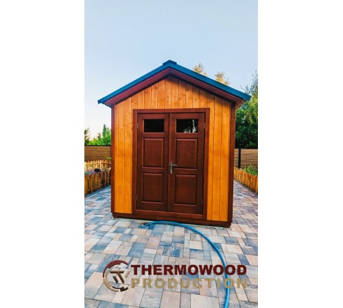 Держблок утеплень 5,0x2,5м у скандинавському стилі виробництва ThermowoodProduction. Scandinavian style barns - 09