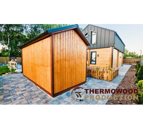 Держблок утеплень 5,0x2,5м у скандинавському стилі виробництва ThermowoodProduction. Scandinavian style barns - 09