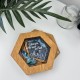 Именная коробочка для обручальных колец на свадьбу, подставка на кольцо с гравировкой, деревянная шкатулка.