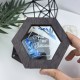 Свадебная коробочка для обручальных колец с мохом, именная подставка под кольцо, деревянная шкатулка на свадьбу.