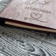 Именной альбом для семейных фото с индивидуальной гравировкой, оригинальный подарок из дерева на 5 годовщину
