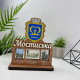 Wooden souvenir figurine, gift award made of wood, personalized cup with logo