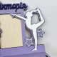 Large personalized medal holder on the topic of vocals and gymnastics for medals, cups and certificates