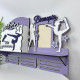 Large personalized medal holder on the topic of vocals and gymnastics for medals, cups and certificates