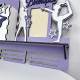 Large personalized medal holder on the topic of vocals and gymnastics for medals, cups and certificates