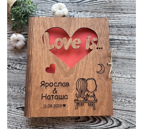 Деревянный подарок на 5-ю годовщину свадьбы - альбом для фото из дерева. Деревянный подарок на 5-ю годовщину свадьбы - альбом для фото из дерева.