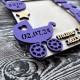 Bilderrahmen mit der Geburtsurkunde eines Kindes, ein originelles Geschenk für Eltern und Paten.