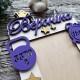 Bilderrahmen mit der Geburtsurkunde eines Kindes, ein originelles Geschenk für Eltern und Paten.
