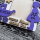 Bilderrahmen mit der Geburtsurkunde eines Kindes, ein originelles Geschenk für Eltern und Paten.