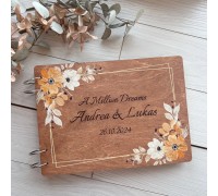 Holzalbum für Jubiläumsgeschenke.