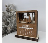 An original wooden desk calendar, the best corporate gift for a manager or partners.