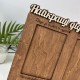 Оригинальный подарок для бабушки и дедушки – деревянная фоторамочка с индивидуальной надписью.