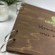 Брендированная книга с логотипом или названием, оригинальная деревянная книга для отзывов