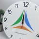 Брендированные настенные часы из дерева, часы на стену с логотипом компании, корпоративный подарок.