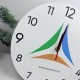 Брендированные настенные часы из дерева, часы на стену с логотипом компании, корпоративный подарок.