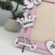 Деревянная рамка для фото 10*15 см с метрикой и именем, оригинальный подарок родителям, крестным.