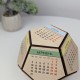 Оригинальный объемный календарь, деревянный календарь с логотипом - на подарок, в офис, для дома.