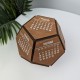 Деревянный настольный календарь, оригинальный объемный календарь, корпоративный подарок с логотипом.