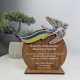 An award for kindergarten graduates, a wooden cup for children in preschool.