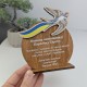 An award for kindergarten graduates, a wooden cup for children in preschool.