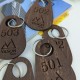 Оригинальный деревянный брелок с логотипом или названием и номером, брелоки для гостиниц или шкафчиков.