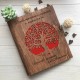 Деревянный альбом для семейных фотографий, подарок гонит на пятую годовщину брака.
