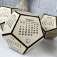 Оригинальный деревянный календарь на стол с логотипом компании.