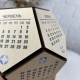 Оригинальный деревянный календарь на стол с логотипом компании.