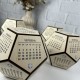 Оригинальный деревянный календарь на стол с логотипом компании.