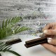 Стильный номерок для свадебного стола из дерева и акрила, свадебный акриловый настольный номер с именами.