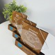 Named wooden award, award with words of thanks, wooden statuette with name inscription