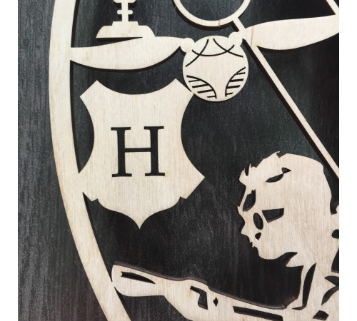 Ręcznie robiony zegar ścienny "Harry Potter.