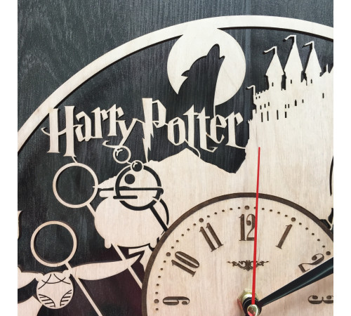 Ręcznie robiony zegar ścienny "Harry Potter.