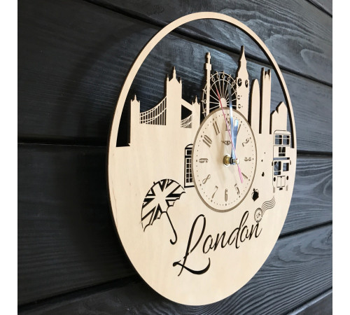 Kunst-Wanduhr "London"