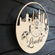 Kunst-Wanduhr "London"
