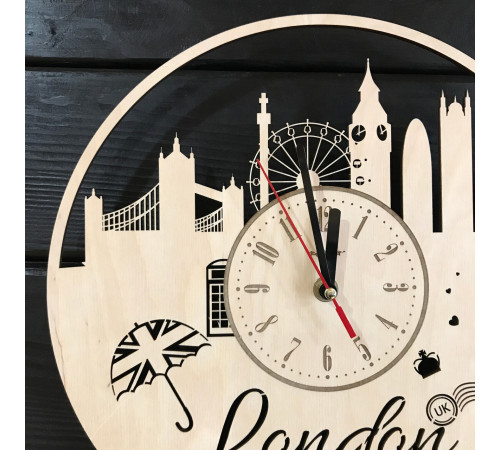 Kunst-Wanduhr "London"