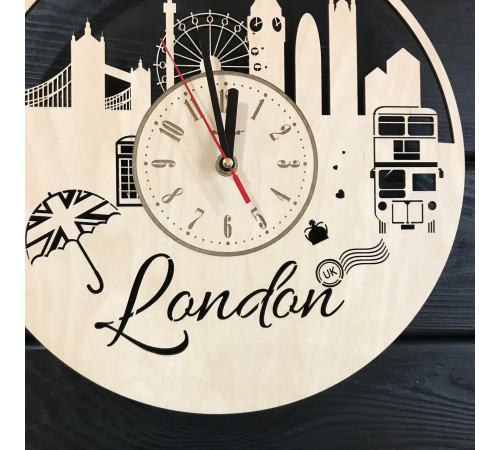 Kunst-Wanduhr "London"