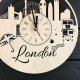Kunst-Wanduhr "London"