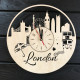 Kunst-Wanduhr "London"