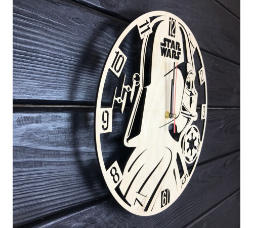 Handgefertigte Wanduhr „Star Wars Time“