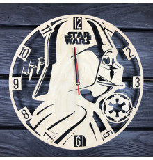Handgefertigte Wanduhr „Star Wars Time“