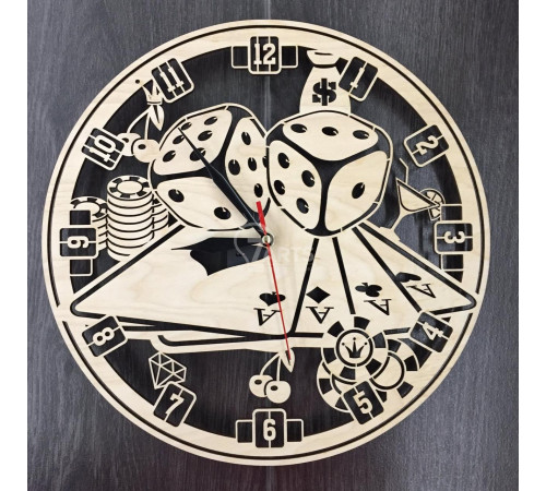 Wanduhr "Casino"
