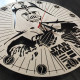 Handgefertigte Star Wars-Uhr aus Holz
