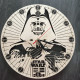 Handgefertigte Star Wars-Uhr aus Holz
