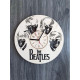 Designer-Wanduhr aus Holz „Fab Four“