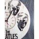 Designer-Wanduhr aus Holz „Fab Four“