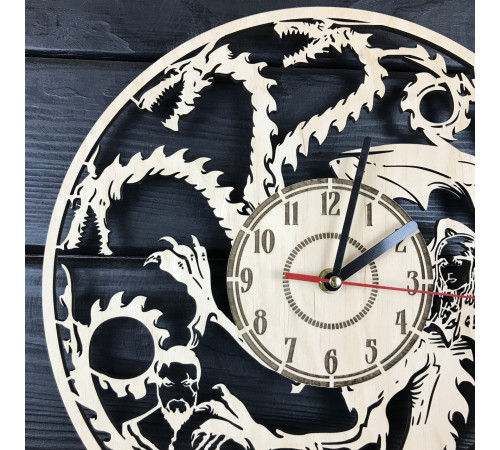 Große originelle Wanduhr für das Wohnzimmer "Game of Thrones"