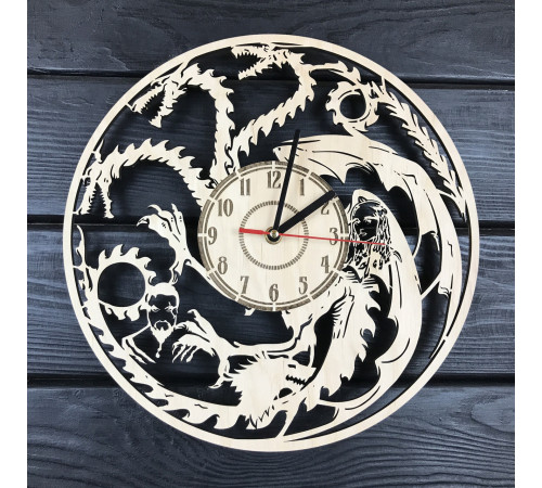 Große originelle Wanduhr für das Wohnzimmer "Game of Thrones"