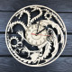 Große originelle Wanduhr für das Wohnzimmer "Game of Thrones"