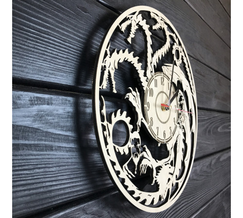 Große originelle Wanduhr für das Wohnzimmer "Game of Thrones"